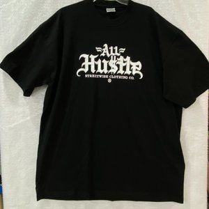 STREETWISE T-Shirt All Hustle Urban Streetwear Men's 3X, 5X Tee Black